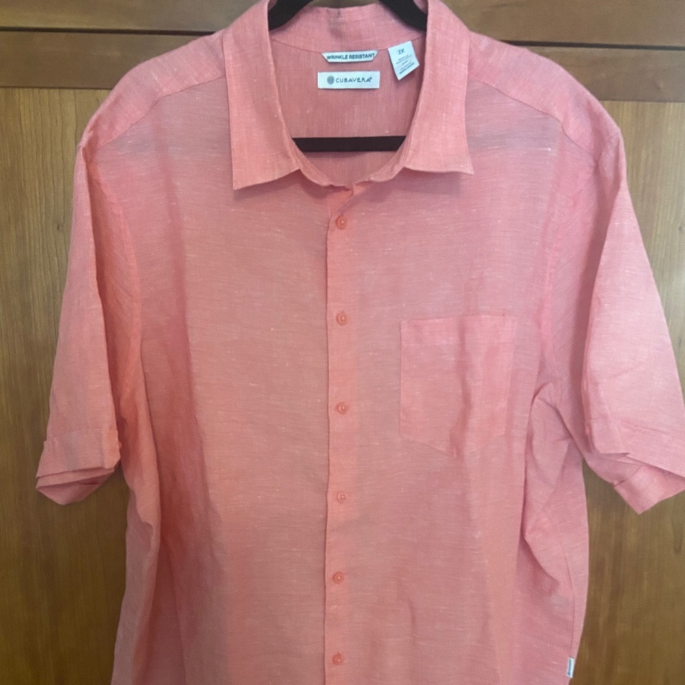 Men’s pink Cubavera shirt